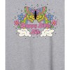 Women's - Instant Message - Happy Little Life Oversized Graphic T-Shirt - 2 of 4