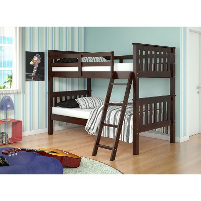 Donco MISSION BUNKBED CAPPUCCINO WITH SLAT KIT