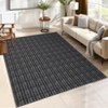 Washable Geometric Modern Area Rugs for Bedroom Living Room, Low Pile Non Slip Floor Carpet for Home Office - 2 of 4