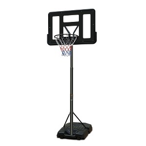 BestParts 6.5ft-10ft Adjustable Basketball Hoop with 44" Backboard & Wheels - 1 of 4
