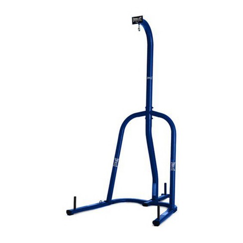 Everlast Steel Heavy Punching Bag Stand Workout Equipment For Kickboxing Boxing And Mma Training With 3 Plate Pegs And 100 Pound Capacity Blue Target