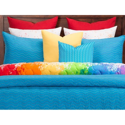 Crayola Cerulean Stitched Coverlet Set (Full/Queen)