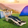 Tangkula 4-Level Oversize Folding Chaise Lounge Adjustable Outdoor Beach with Removable Cushion - 4 of 4