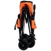 3-in-1 Folding Utility Wagon with Bench Seat, Heavy-Duty All-Terrain Cart with Fabric and 180L Storage Capacity-The Pop Home - 3 of 4