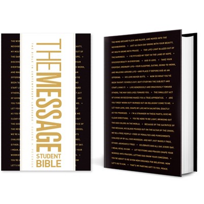 The Message Student Bible (Hardcover) - by  Eugene H Peterson