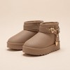 bebe Girls’ Winter Boots - Kids Snow Boots with Faux Fur Lining, Buckle Strap Detail, and Platform Outsole - 3 of 4