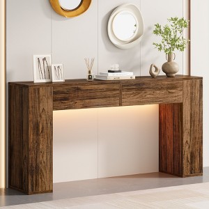 55 Inch Farmhouse Console Table - 1 of 4