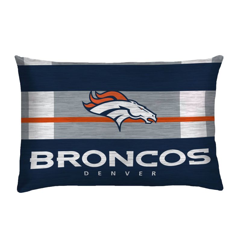 NFL Denver Broncos Heathered Stripe Queen Bed in a Bag - 3pc, 3 of 4