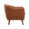 NicBex Chenille Accent Chair,Upholstered Living Room Chairs with Stitched Back and Wood Legs,Mid-Century Armchair,Accent Chairs for Living Room - 3 of 4