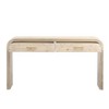 NicBex Unique Retro Entryway Table Console Table with Open Style Side Table with 2 Top Drawers for Entrance, Living Room, Natural Wood Wash - 3 of 4