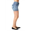 Women's MID-RISE HEAVY CONTRAST FAUX FLAP POCKET SHORTS - Judy Blue - 2 of 4
