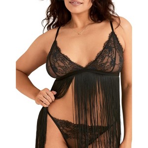 Adore Me Women's Charizma Babydoll Lingerie - 1 of 4