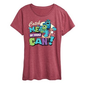 Women's - Monsters Inc - Mike Sully Catch Me If You Can Short Sleeve Graphic T-Shirt - 1 of 4
