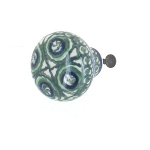 Blue Rose Polish Pottery 440 Ceramika Artystyczna Drawer Pull - 1 of 1