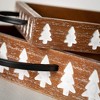 9.75"L and 16"L Sullivans Pine Tree Wood Serving Trays - Set of 2, Multicolored - 2 of 3