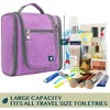 PAVILIA Toiletry Bag Travel Women Men, Hanging Water Resistant Makeup Accessories Cosmetic Organizer Large Essential Kit - 3 of 4