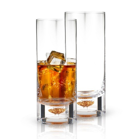 12pc Glass Shoreham Double Old Fashion And Highball Glasses Set