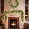 9FT Artificial Norfolk Pine Christmas Garland - Realistic Cedar Pine Greenery for Mantel Decor - 2 of 4