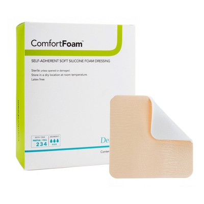 ComfortFoam Self-Adherent Silicone Foam Dressing without Border