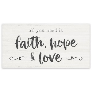 Courtside Market Faith Hope And Love II Gallery-Wrapped Canvas - 1 of 4