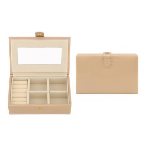 REGALWOVEN Women's Mini Modern Portable Faux Leather Jewelry Box - 1 of 4