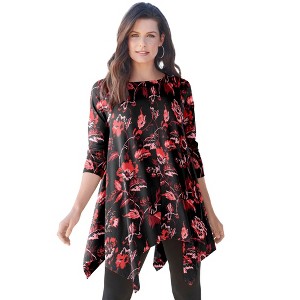 Roaman's Ultimate Handkerchief Hem Tunic - 1 of 4