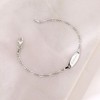 Girls' Traditional Oval Classic Tag ID Bracelet Sterling Silver - In Season Jewelry - 4 of 4