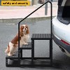 RV Steps with Handrail 3 Step, Anti-Slip Panel, 660lb Capacity RV Stairs, Portable Trailer Ladder for Outdoor, Camping, Travel, Hot Tub - 3 of 4