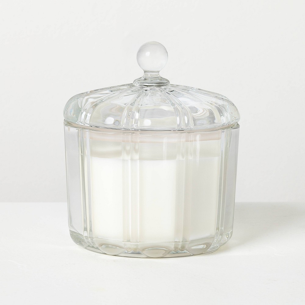2 Wick Medium Glass with Lid Mulled Spice Jar Candle Clear 12oz - Hearth & Hand™ with Magnolia