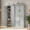 70"Freestanding Kitchen Pantry Storage Cabinet, Tall Storage Cabinet with Doors and Adjustable Shelves, for Bathroom, Dining Room, Living Room - 2 of 4