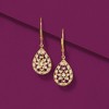 Ross-Simons 0.10 ct. t.w. Diamond Openwork Teardrop Earrings in 18kt Gold Over Sterling - 3 of 4