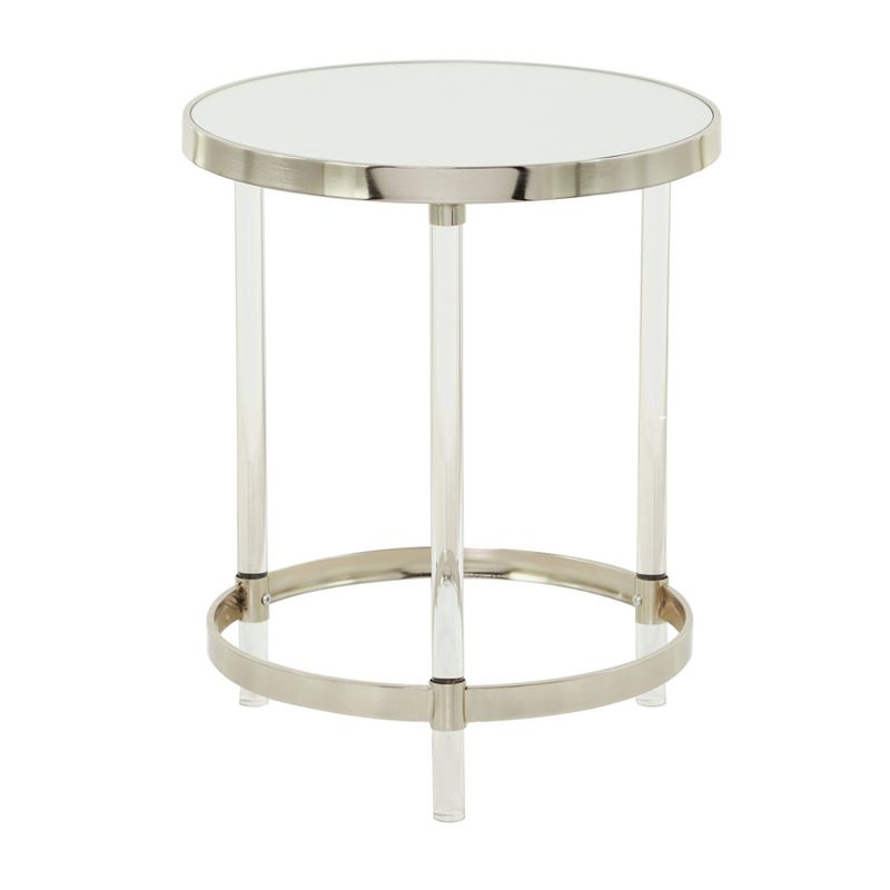 Contemporary Metal Accent Table Silver - Olivia &#38; May, 1 of 9