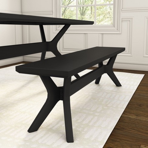 Plank+beam Verso Dining Room Bench, 60 Inch Modern Dining Bench, Wooden ...