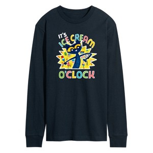 Men's - Pete the Cat - Icecream Oclock Long Sleeve Graphic T-Shirt - 1 of 4