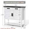 Farmhouse Console Table with 2 Door Cabinet and 2 Drawers - Entryway Table with Cabinets,for Living Room - 3 of 4
