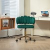 NicBex Adjustable Office Chair with Wheels,Modern Cute Computer Chair,Swivel Velvet Upholstered Desk Chair for Adult, Student - 2 of 4