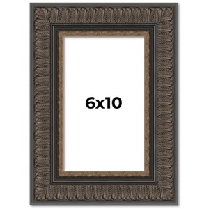PosterPalooza | Photo Size Museum Brown Picture Frame - UV Acrylic, Foam Board Backing, Hanging Hardware - 1 of 4