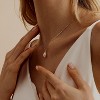 Gold Plated Pearl Lariat Necklace for Women, Dainty Beaded Drop Choker Vintage Style Drilled pearls - 4 of 4