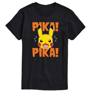 Men's - Pokémon - Pika Pika Scared Short Sleeve Graphic T-Shirt - 1 of 4