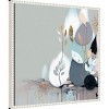Amanti Art Beautiful Abstract Blues by Bella Eve Framed Canvas Wall Art - 3 of 4