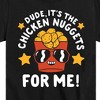 Boys' - Instant Message - Dude, Chicken Nuggets For Me Short Sleeve Graphic T-Shirt - 2 of 4
