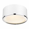 Z-Lite Arlo 2 - Light Flush Mount in  Matte White/Chrome - 2 of 4