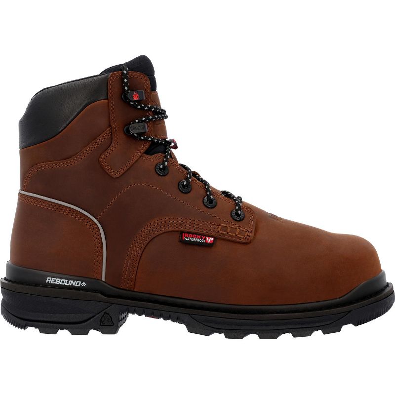 Rocky Rams Horn Composite Toe Internal Met Guard Work Boot, Crazy Horse, Size 7(M)