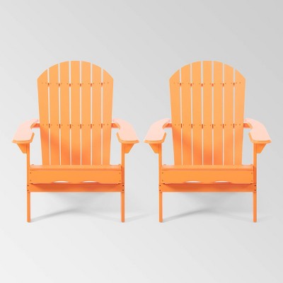 Orange plastic adirondack discount chairs