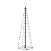 Christmas Tree Warm White, Black PVC, Metal Medium Foldable - 4 of 4