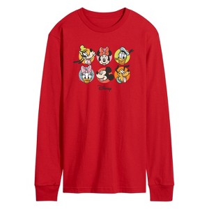 Men's - Disney - Mickey & Friends Long Sleeve Graphic T-Shirt - 1 of 3