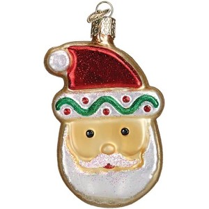 Old World Christmas Glass Blown Ornament for Christmas Tree, Santa Sugar Cookie - 1 of 4