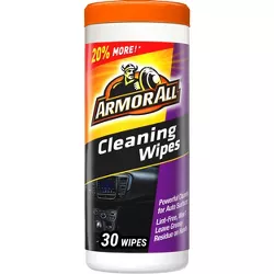 Armor All 30ct Cleaning Wipes Automotive Interior Cleaner