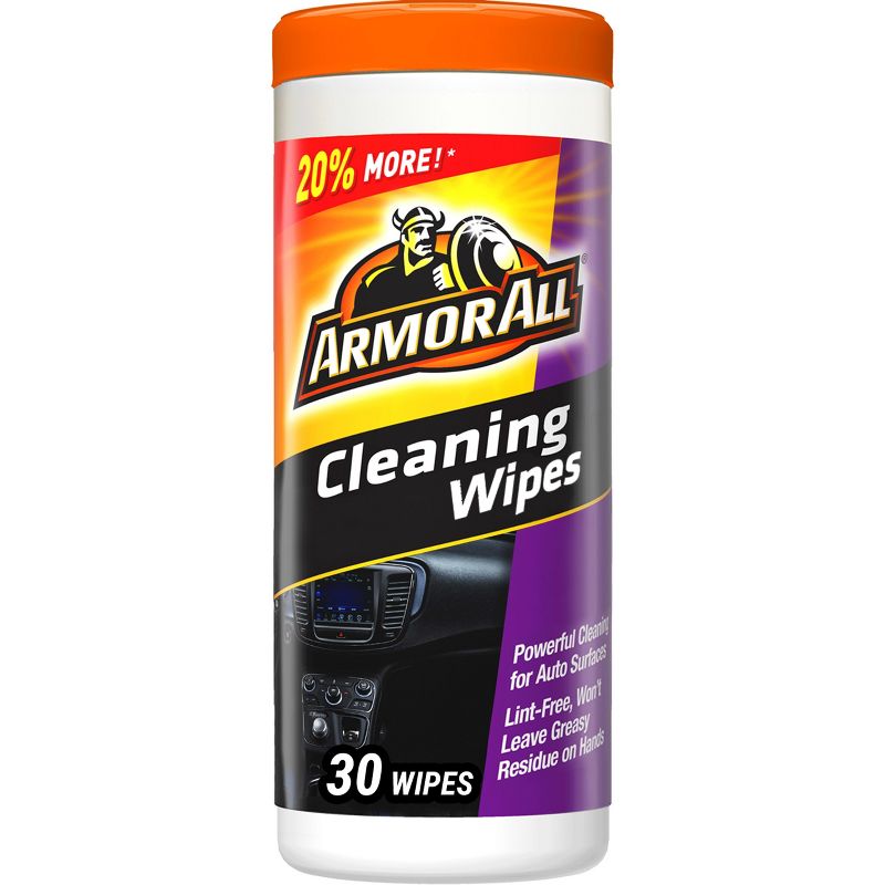 Armor All 30ct Cleaning Wipes Automotive Interior Cleaner, 1 of 11