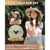 Tirrinia Men’s Women’s Extra Wide Brim Sun Hat, Casual Large Boonie Fishing Safari Hiking Cap - 3 of 4